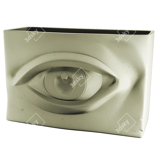 Eyes Figure Planter Pot 3D 3D model image 6