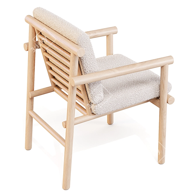 Ayana Outdoor Dining Chair - Eco-Friendly 3D model image 5