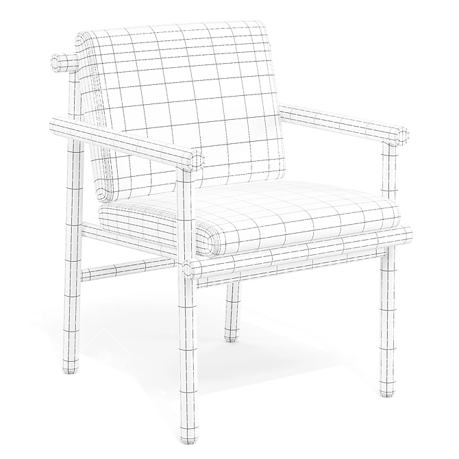 Ayana Outdoor Dining Chair - Eco-Friendly 3D model image 7