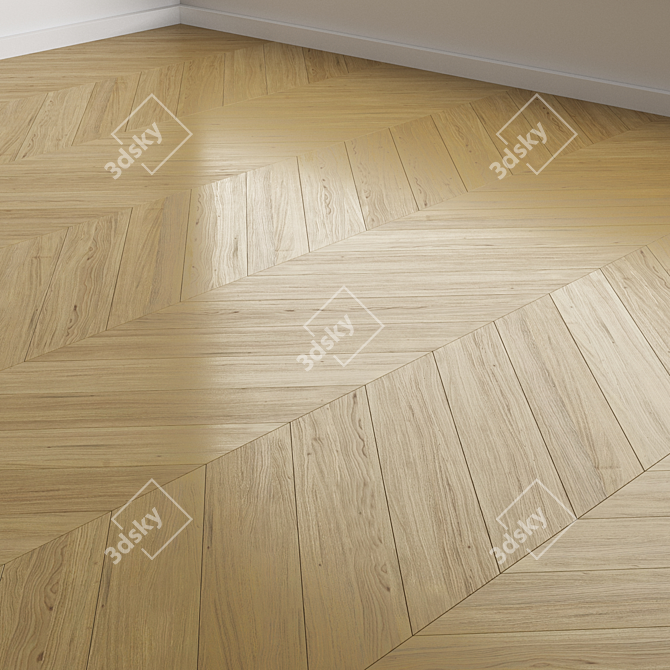 Variety Oak Flooring Options 3D model image 5