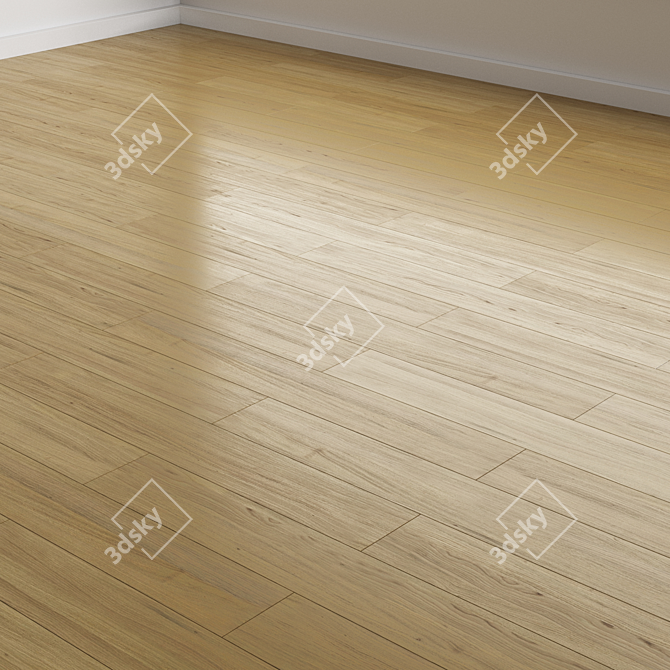 Variety Oak Flooring Options 3D model image 6