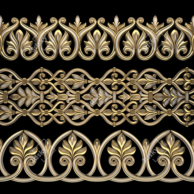 Luxury Path Ornament Pack 19 3D model image 2