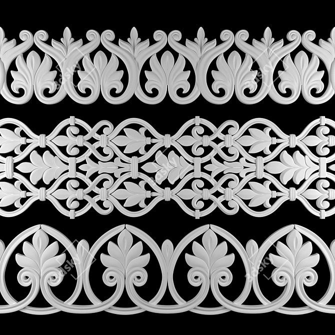 Luxury Path Ornament Pack 19 3D model image 3
