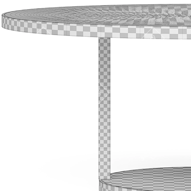 Kreoo Pluvio Marble Square Table 3D model image 3