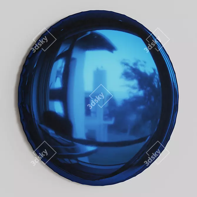 Sleek Modern Abstract Mirror Design 3D model image 4