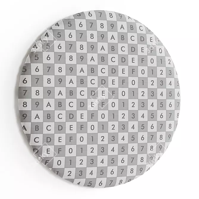 Sleek Modern Abstract Mirror Design 3D model image 7