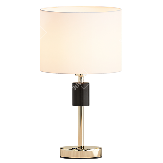 Luxury Gold Crystal Table Lamp 3D model image 1