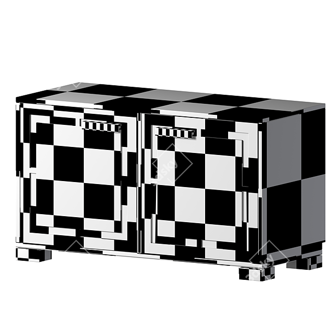 Classic Style 2-Section Cabinet "Empi 3D model image 3