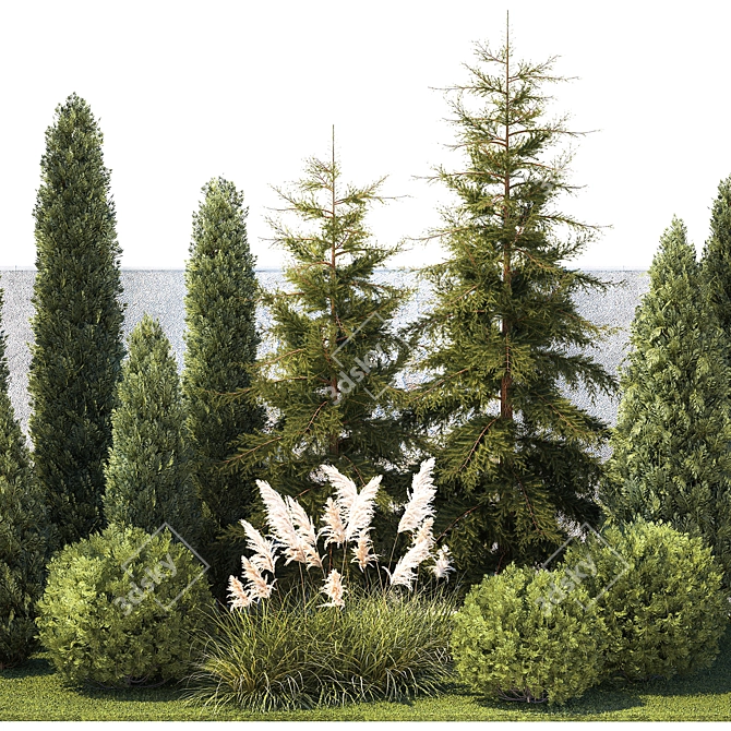 Landscape Design Plant Collection 3D model image 3