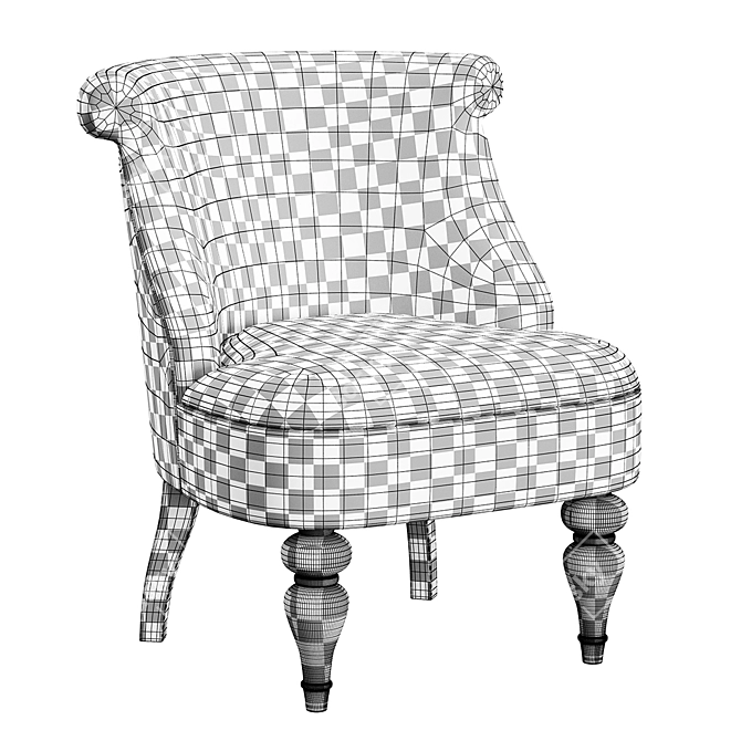 Basho Konyshev Chair TurboSmooth Model 3D model image 6