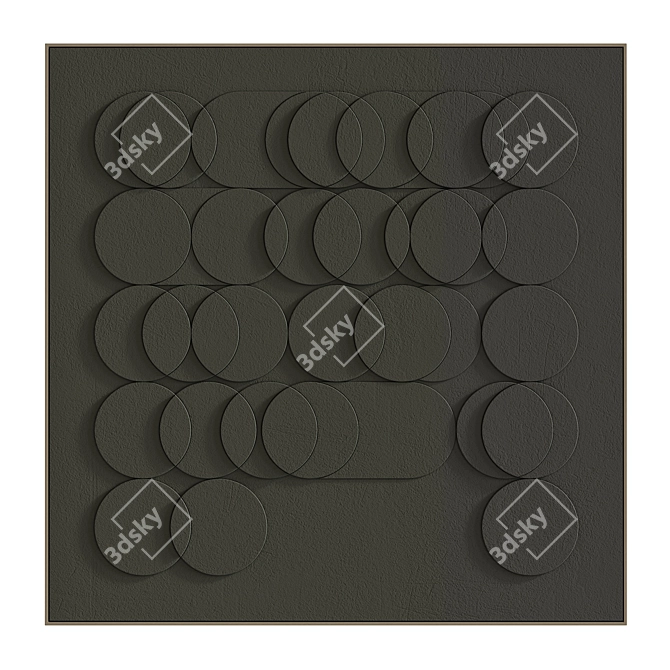 Textured Modern Art Set #79 3D model image 5