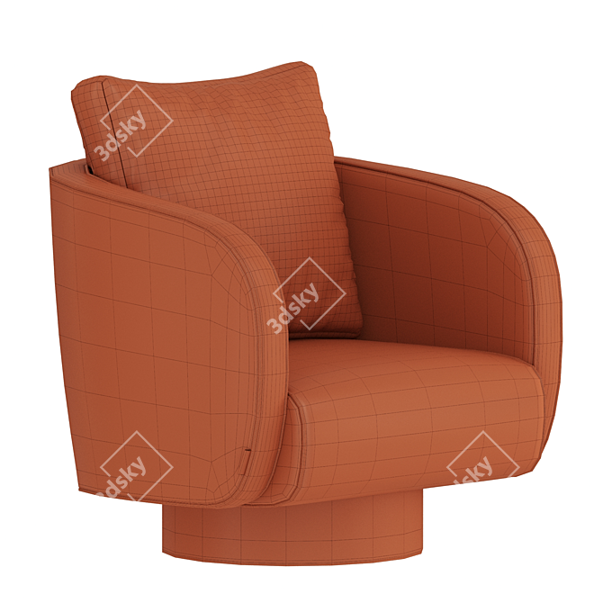 Elegant Her Armchair 2015 Model 3D model image 7