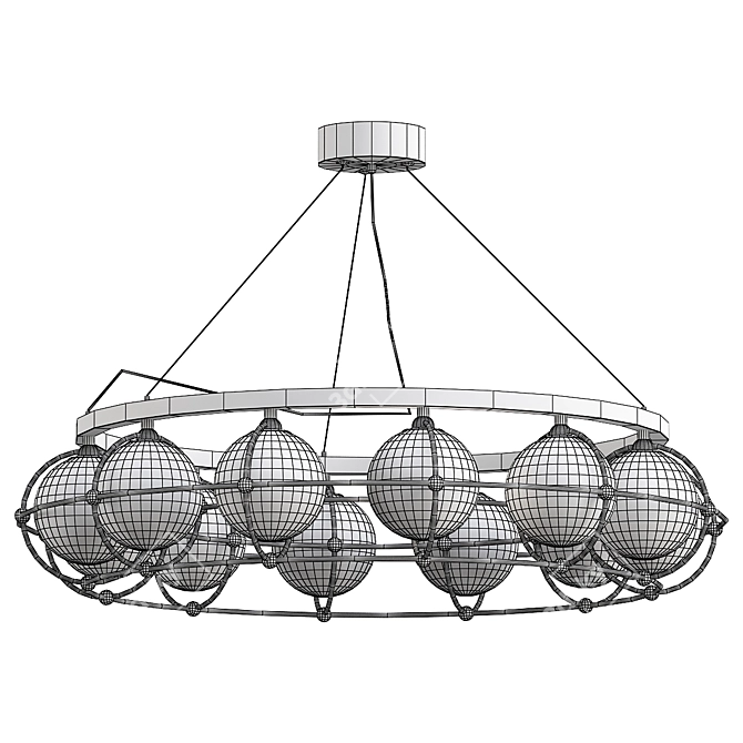 Maytoni Round Chandelier Ø 37.4 3D model image 3