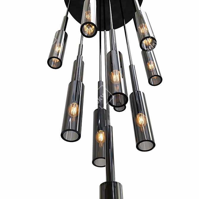 Elegant Vray Chandelier Model 3D model image 2