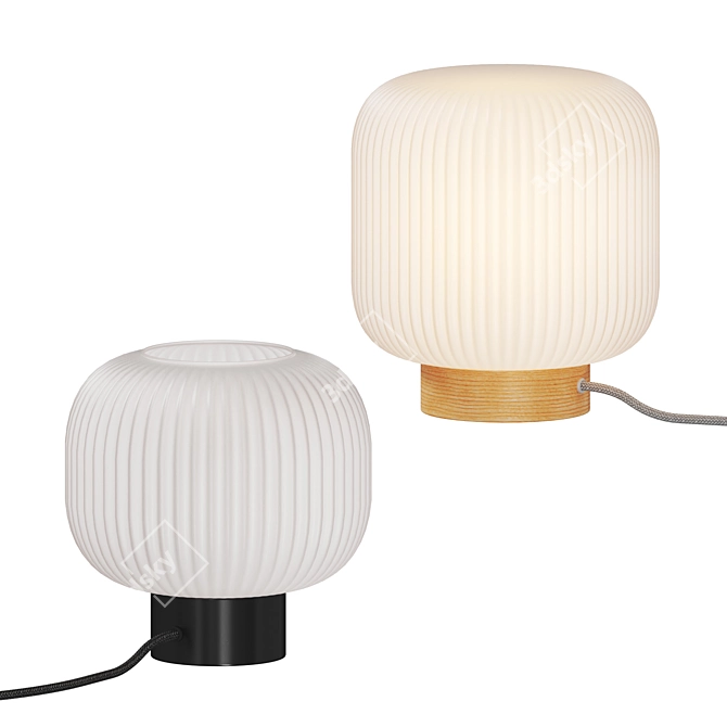 Modern Scandinavian Milford Table Lamp 3D model image 1