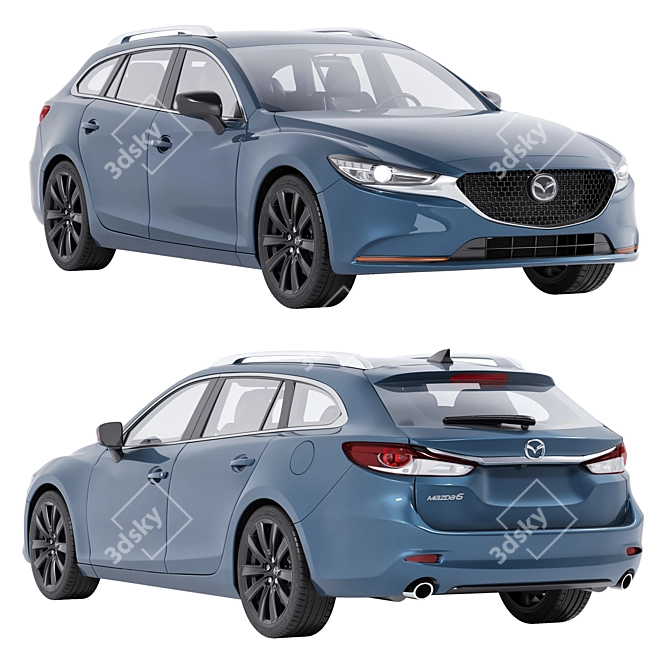 Mazda 6 SP Wagon Asset 3D model image 1