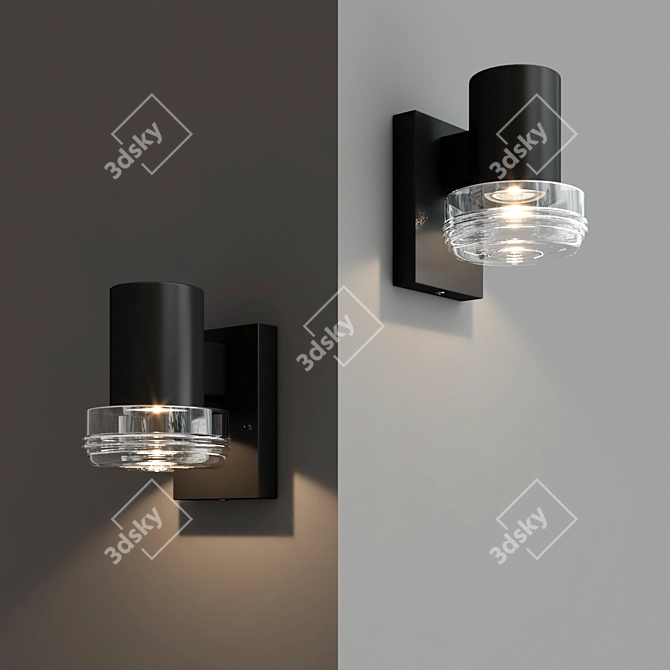 Rogue Valley Small Outdoor Sconce 3D model image 4