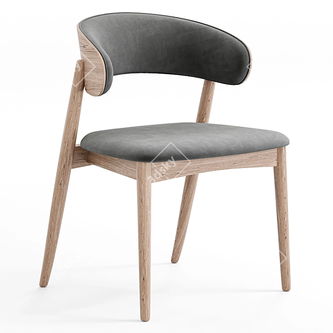 Modern Siena Chair in Ekokozha 3D model image 6