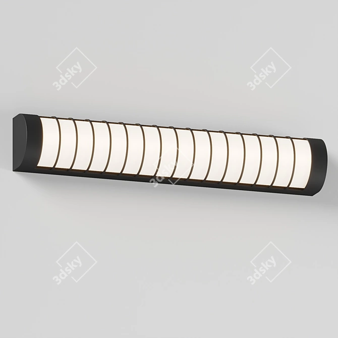 Sleek LED Bath Bar Light 3D model image 3