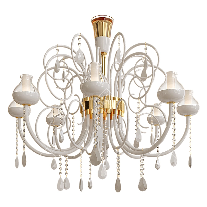 Elegant Patrizia Volpato Intrecci Chandelier 3D model image 1