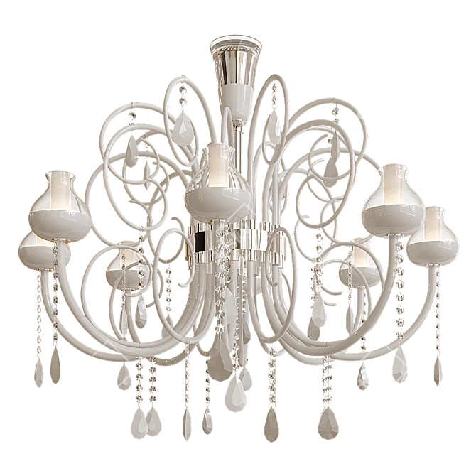 Elegant Patrizia Volpato Intrecci Chandelier 3D model image 2