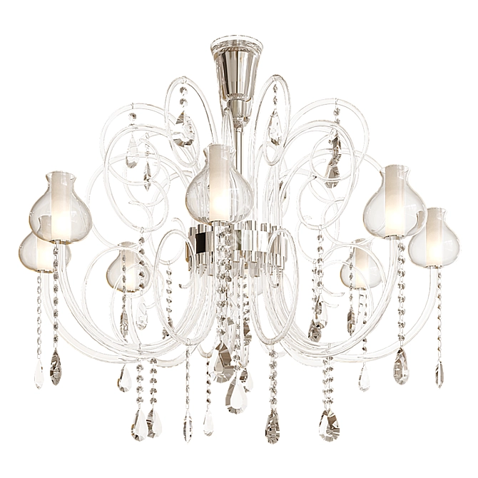 Elegant Patrizia Volpato Intrecci Chandelier 3D model image 3