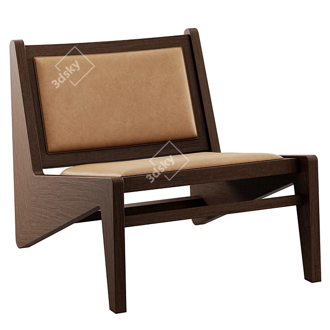 Sleek Kangaloon Lounge Chair 3D model image 3