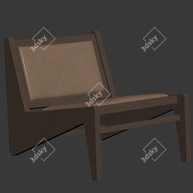 Sleek Kangaloon Lounge Chair 3D model image 7