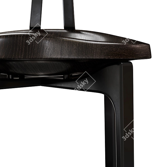 Shadow Black Pepper Bar Stool 3D model image 3