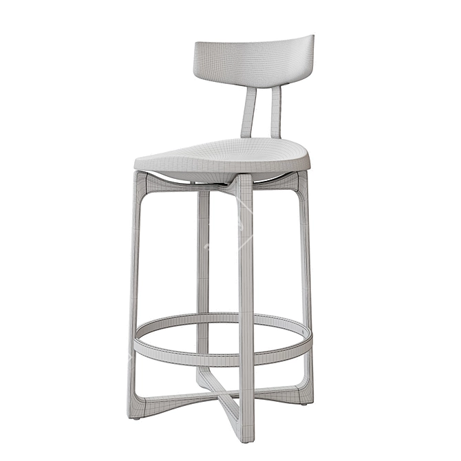 Shadow Black Pepper Bar Stool 3D model image 5