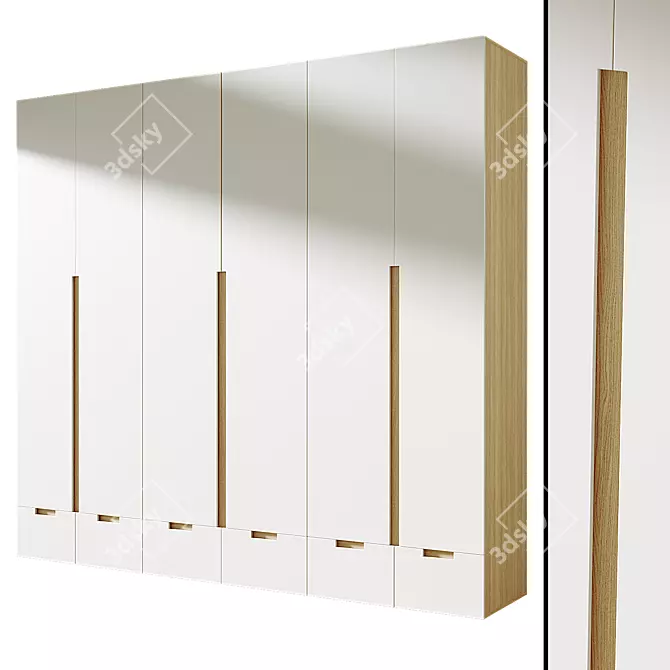 Modern Model Wardrobe 43 3Ds 3D model image 2