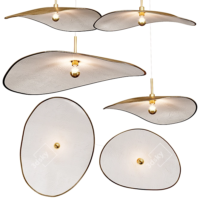 Modern Pendant Lamp Ariane 3D model image 1