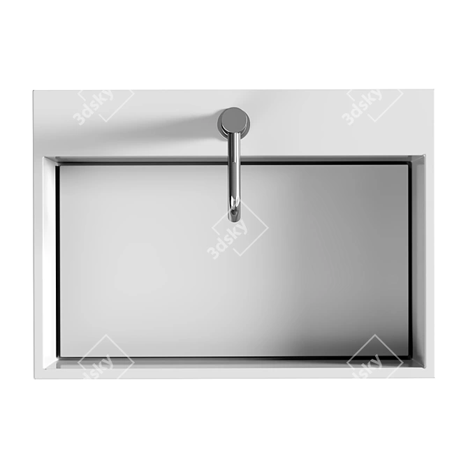Elegant MARES 600 Washbasin 3D model image 3