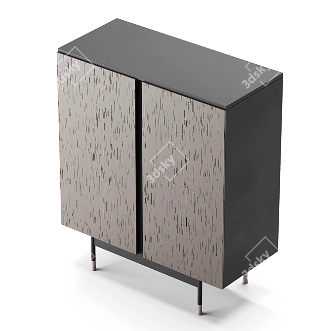 Melody Rain Cabinet Cantori Furniture 3D model image 3