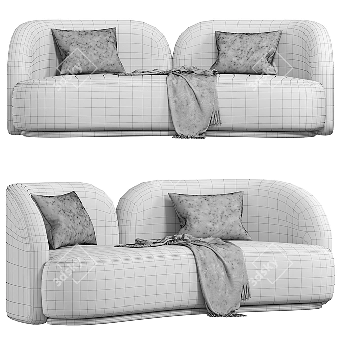 Bruno Moinard Moshi Canape Sofa 3D model image 5