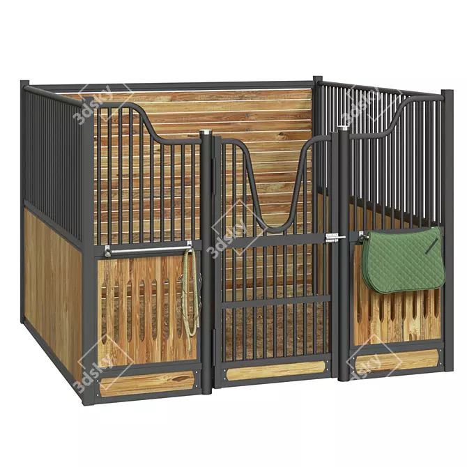 Equestrian Stall Kit - 3D Model 3D model image 1