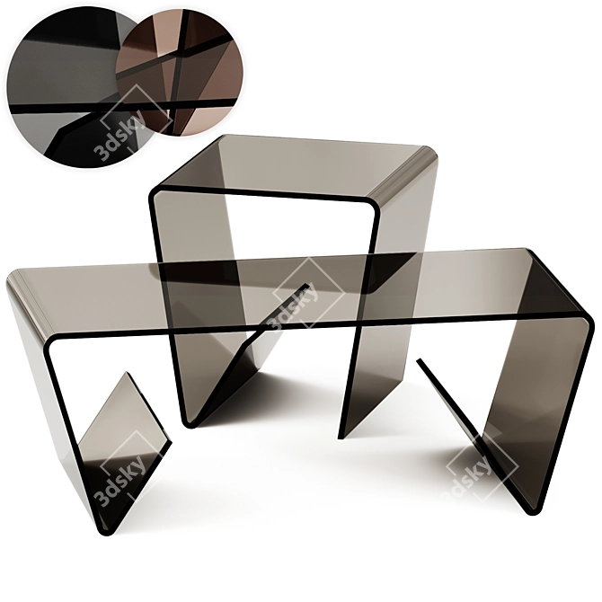 Modern and Stylish Coffee Set 3D model image 1