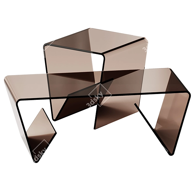 Modern and Stylish Coffee Set 3D model image 3