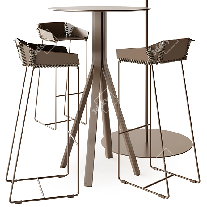 Fashion-inspired Textile Furniture Stack 3D model image 2