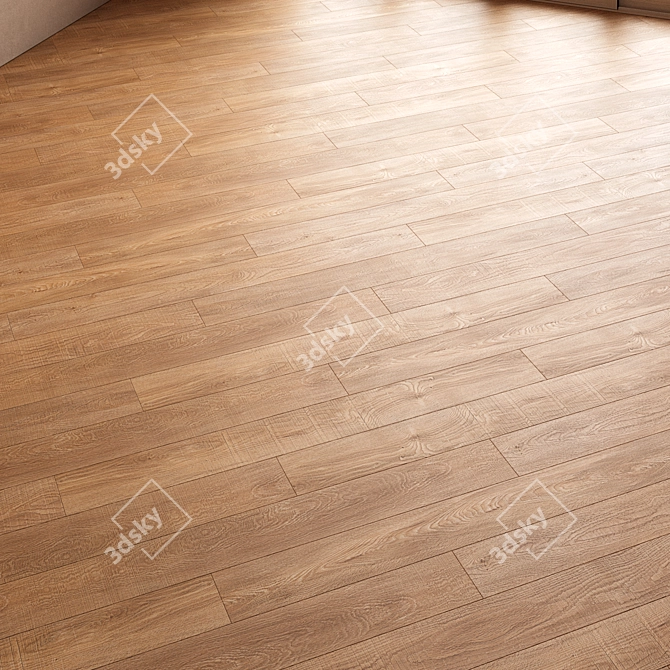 CoronaMultiMap Oak Parquet Flooring 3D model image 3