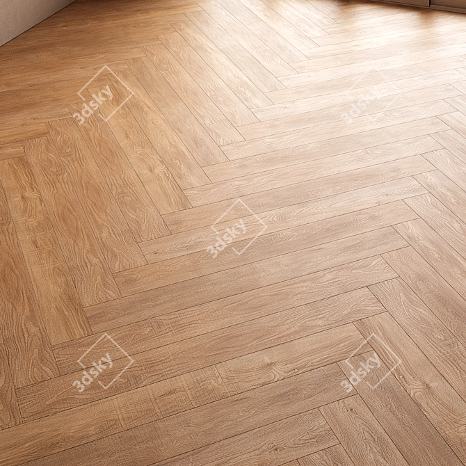 CoronaMultiMap Oak Parquet Flooring 3D model image 5