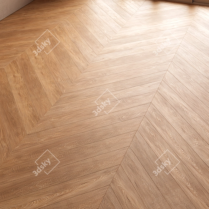 CoronaMultiMap Oak Parquet Flooring 3D model image 6