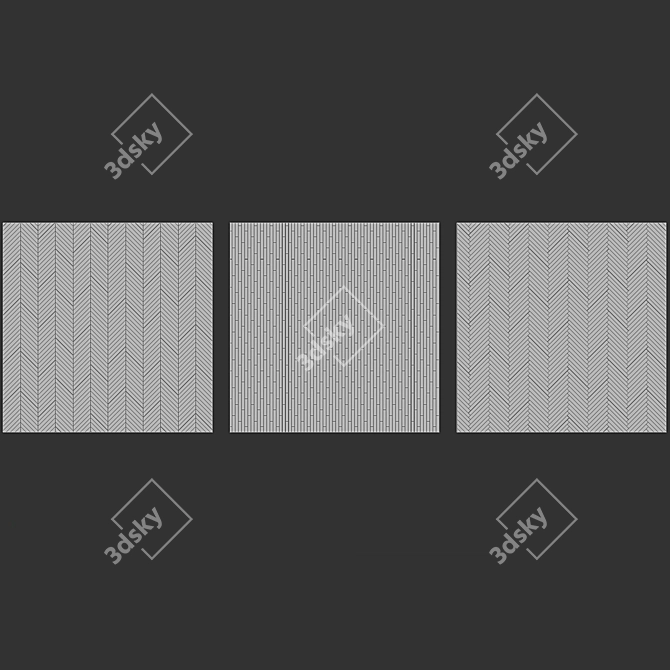 CoronaMultiMap Oak Parquet Flooring 3D model image 7