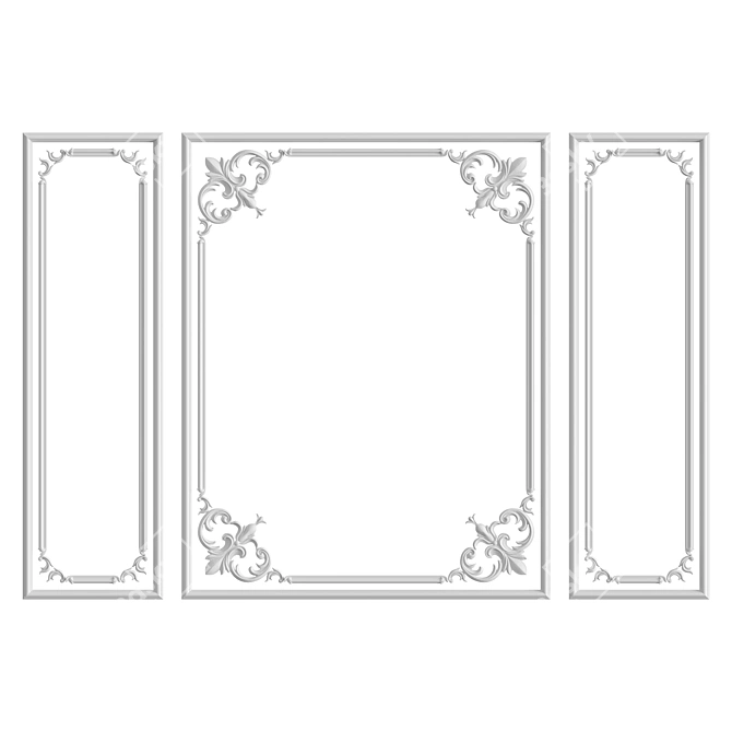 Elegant Wall Solution №60 3D model image 1