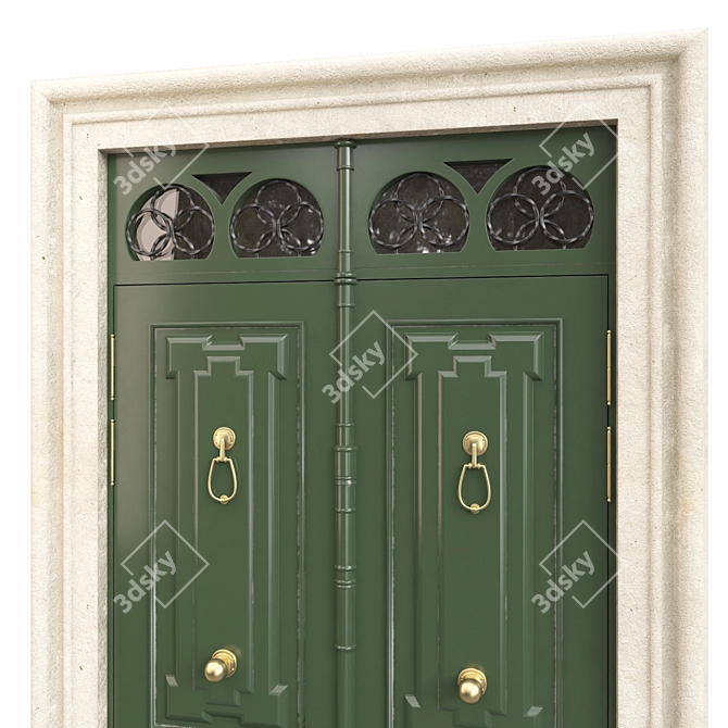Classic Door 3D Model 93合207 3D model image 6