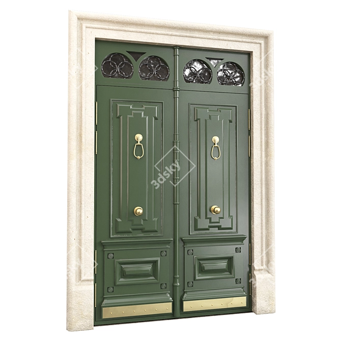 Classic Door 3D Model 93合207 3D model image 7