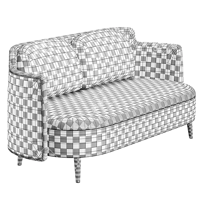 TurboSmooth Model Sofa | 1630x760xh745mm 3D model image 5