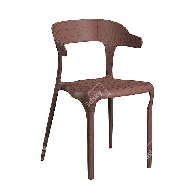 Stylish Neo Chair for Any Space 3D model image 6