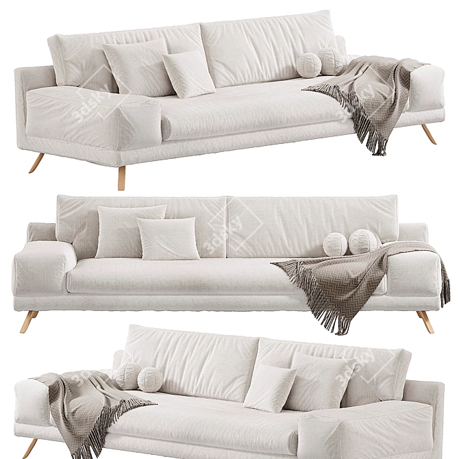 Contemporary Ian Sofa Design 3D model image 3