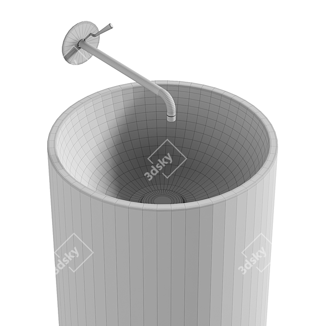 Cosmos Mirasoft Washbasin 3D model image 4